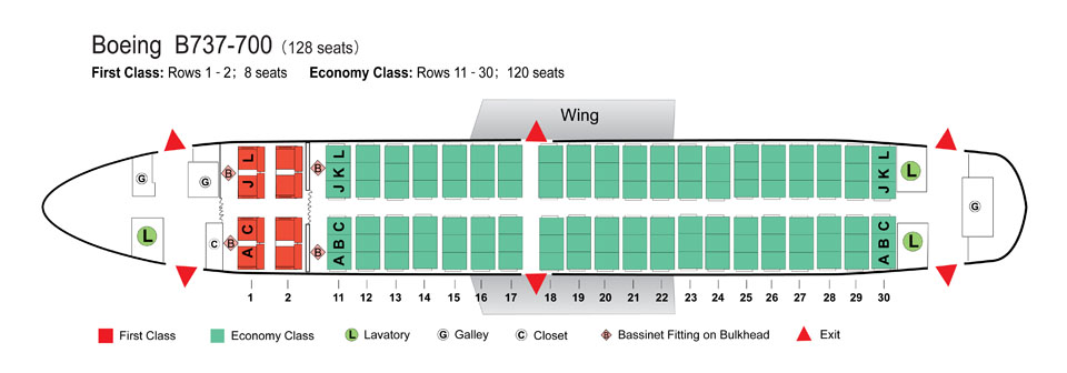 Airplane Seating Chart Southwest